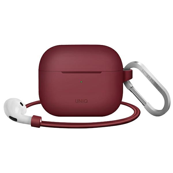 uniq Vencer Case for AirPods 3rd gen. Silicone, burgundy maroon